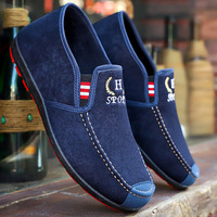 Baskets à la mode respirantes et décontractées à enfiler pour hommes mocassins chaussures de marche décontractées