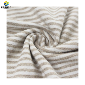 Tela Elástica Antiestática de Punto Jersey a Rayas, 53% <span class=keywords><strong>Lino</strong></span>, 43% Algodón, 4% Elastano, para Prendas Infantiles - Product Image 1