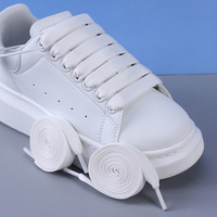 Mc Queen 12mm Lacets plats en polyester de style décontracté Lacets colorés de 130 à 140cm pour baskets Paire