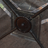 Tente de chasse camouflage forestier à perspective unilatérale, à quatre côtés, montage rapide, prête à l'emploi, en tissu polyester