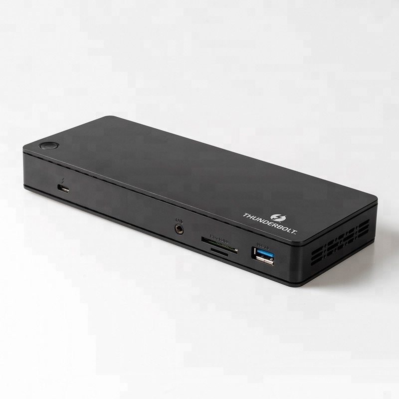 2019 Thunderbolt 3 Double 4 K USB 3.0 Table Universelle HDD Station d'accueil pour Ordinateur Portable