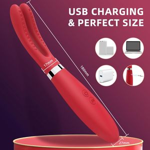 Y Love Dual-Head Leistungs starke weibliche Vibrator Spielzeug Zauberstab Massage gerät mit Klitoris Stimulator Persönliches Sexspielzeug für Frauen - Product Image 2