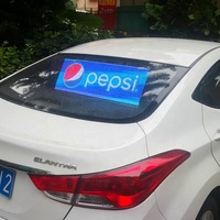 P2.6 P3.9 Transparent 4G WiFi GPS Car Rear Window Led Display Signage for Taxi Advertising Fleet Management Billboard