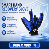 Gants de thérapie électrique Leyidi certifiés CE, attelle de doigt réglable, recharge USB, tailles S-XL, garantie 1 an