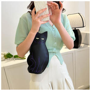 حقيبة صدر نسائية على شكل قطة لطيفة، حقيبة كتف كروس بودي للاستخدام اليومي والنزهات العادية والتسوق والسفر، هدية لمحبي الحيوانات الأليفة - Product Image 6