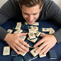 Tuiles de Mahjong de collection gravées au laser, directement de l'usine, pour salle de jeux à domicile