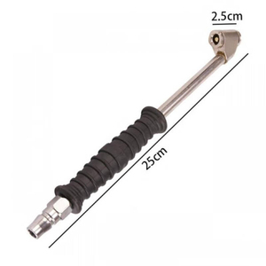 10&quot; <strong>Long</strong> Tilt-lock Straight Head Dual Foot Chrome Plated <strong>Air</strong> <strong>Chuck</strong> 1/4&quot; Npt Tyre Inflating <strong>Air</strong> <strong>Chuck</strong> With Rubber Sleeve Tools