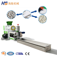 Granulateur de mousse EPS à vis simple pour recyclage de déchets, certifié CE, prix usine, exportateur