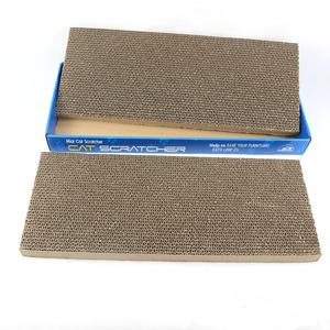 Planche à gratter pour chat 51x21x3cm, jouet pour chat en carton ondulé plat double face pour affûter les griffes - Product Image 3
