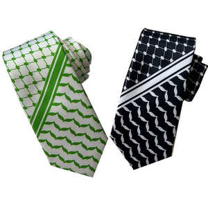 Bandera de Palestina Corbata a rayas Palestina Corbatas para hombre Corbata de paz hecha a medida para hombre - Product Image 2