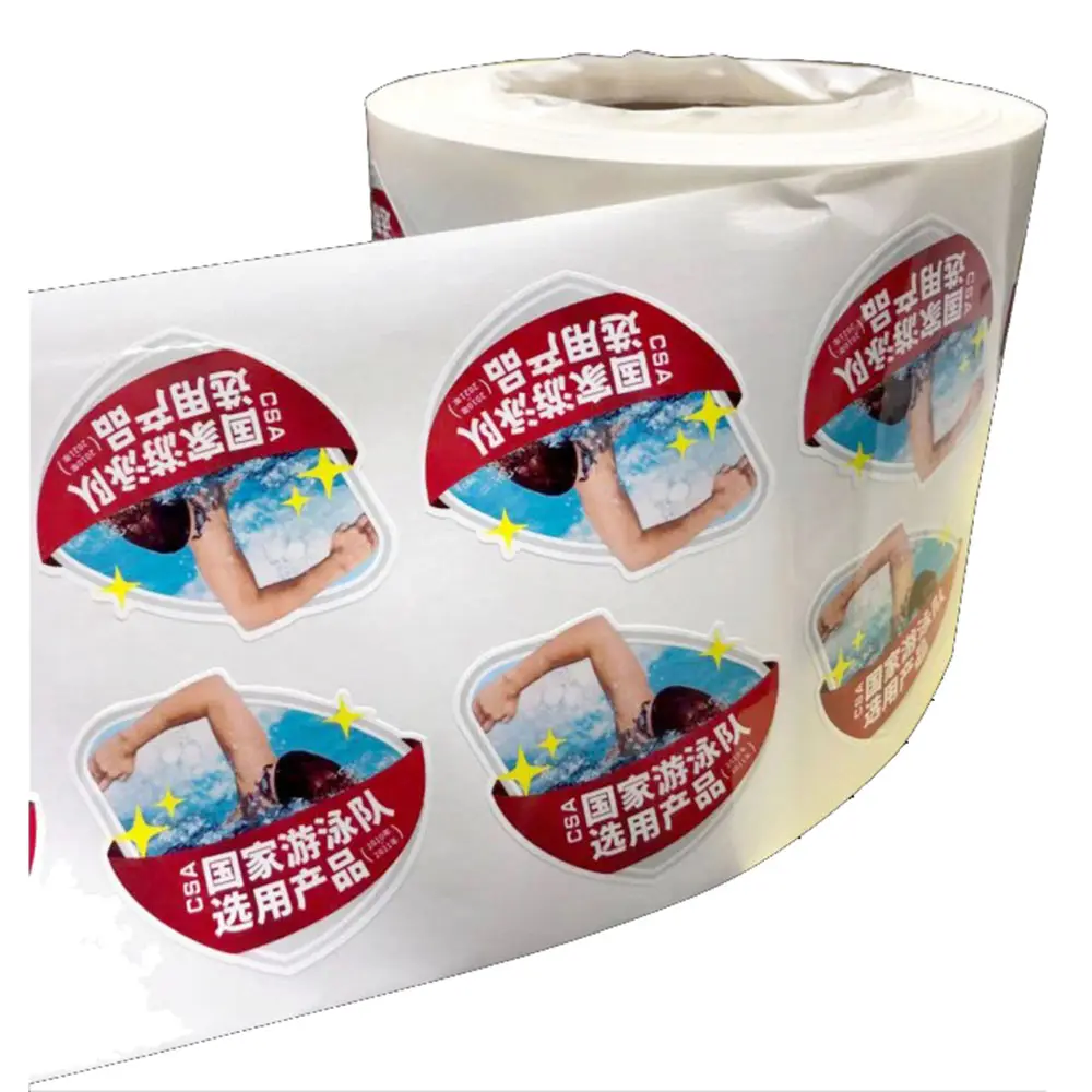 Hot Sale Customized Logo Kiss Cut Scratch Off Vinyl Sticker Roll for Cosmetic Beauty Products