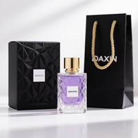 Bouchon de flacon de parfum en verre texturé unique et personnalisé, flacons de parfum de luxe, flacon de parfum haut de gamme avec boîte et emballage