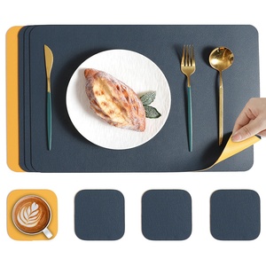 Tùy chỉnh nhà hàng Bảng trang trí phụ kiện chịu nhiệt <span class=keywords><strong>Mat</strong></span> placemat da cho bàn ăn - Product Image 1