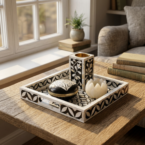 Sous-verre rectangulaire moderne en bois de chêne de haute qualité, moules en résine pour bière, moulage époxy fait main, pour tasses à thé et café, écologique - Product Image 4