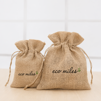 Sac en toile de jute naturelle personnalisé en gros, pochette rustique pour cadeaux de mariage, écologique, réutilisable, avec logo imprimé sur mesure