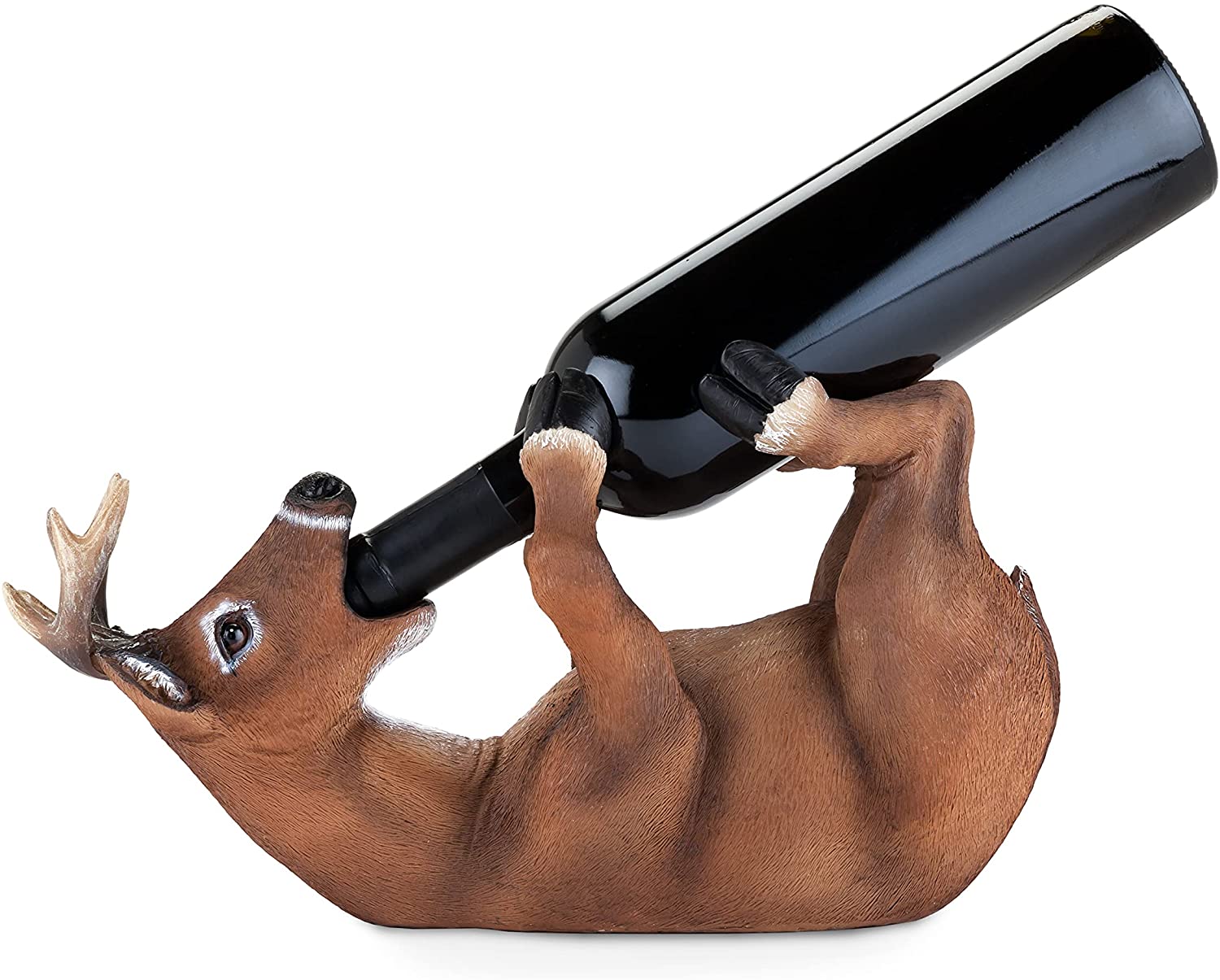 Soporte de Poliresina con Diseño de Ciervo Borracho, Juego de 1, Marrón, Capacidad para 1 Botella de Vino Estándar| Alibaba.com