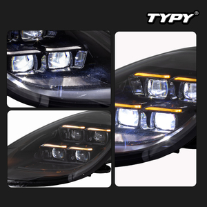 Per Porsche <span class=keywords><strong>Cayman</strong></span> 987.2 2009-2012 Gruppi Ottici Anteriori Stile Boxster Conversione LED Matrix - Product Image 6