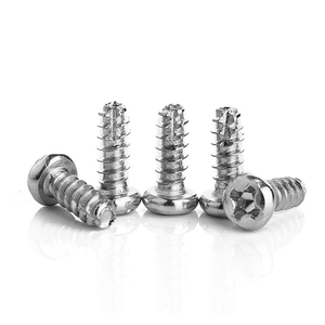 Vis autotaraudeuses à tête cylindrique en acier inoxydable 304 NINDEJIN avec tailles métriques standard M2-M4 Modèle 304-PT - Product Image 5