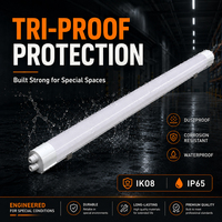 Luz LED Tri-Proof con Sensor DALI2, IP65 Impermeable, hasta 160LM/W, Ángulo de Haz de 130°, Garantía de 5 Años para Iluminación de Proyectos Flexible