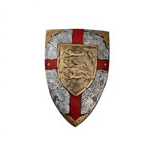 CUSTOM Medieval Knight Shield Foam Red/Black Crest Role Play Costume Decor Unisex Ages 14+ - Product Image 1