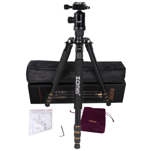 Respectivamente Z688 profesional de aluminio de trípode Monopod + cabeza de bola para <span class=keywords><strong>DSLR</strong></span> cámara portátil SLR cámara mejor que Q666 - Product Image 1