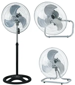 18" stand fan 3-in-1 cooler industrial fan with 3 5 blades