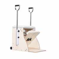 Chaise d'entraînement de yoga et de Pilates MJD W18A en bois d'érable massif, chaise Wunda portable et réglable pour studio de Pilates et clubs de fitness