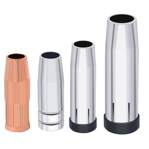 MIG Welding Torch Protective Nozzle 15AK 24KD 36KD Aluminum Alloy Copper Coated For Metal Welding - Product Image 1