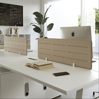 Écran de séparation de bureau moderne transparent Séparateur de cabine de bureau à assemblage rapide Diviseurs muraux de bureau Système de séparation d'espace
