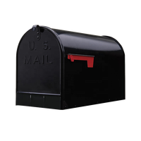 Petite boîte aux lettres imperméable en métal Boîte aux lettres américaine extérieure en acier galvanisé avec la poste