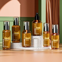 Emballage cosmétique de luxe corps en plastique flacon pulvérisateur brumeux bouteille lotion toner avec pompe de pulvérisation de brouillard pour emballage de soins de la peau