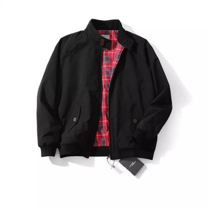 Chaqueta Bomber Retro Americana Estilo Tough Guy Personalizada para Trabajo, Diseño de Color Sólido para Primavera y Otoño, Chaqueta Holgada con Cuello Alto Versátil - Product Image 4