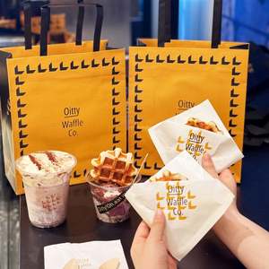 Bolsa de Papel Kraft Personalizada de Grado Alimenticio para Empacar Pan y Postres, Bolsa de Papel para Repostería para Llevar, Impresa con su Propio Logotipo - Product Image 4