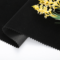 Tissu en velours floqué économique avec support non tissé pour l'intérieur des boîtes à bijoux/cadeaux pour filles et garçons, poids moyen, 100 yards