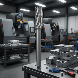 Cortador Rotatorio Fervi para Aluminio, Fresa de Carburo de 4 Filos para Mecanizado de Metales - Product Image 3