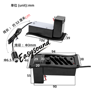 Gran oferta, pastillas de ecualizador de guitarra acústica de, logotipo personalizado, aplicación de bajos, Material plástico, <span class=keywords><strong>precio</strong></span> bajo sin batería - Product Image 5