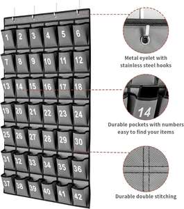 Organizador de Pared con 42 Bolsillos Numerados para el Aula, Organizador Colgante para Teléfonos Celulares y Calculadoras, Material Escolar de Tela No Tejida - Product Image 2