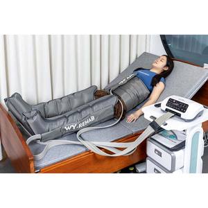 Système de récupération de jambe de masseur de <span class=keywords><strong>compression</strong></span> d'air séquentiel à 6 chambres de qualité supérieure pour les voyages, le bureau et la maison, l'appareil de thérapie de qualité médicale - Product Image 1