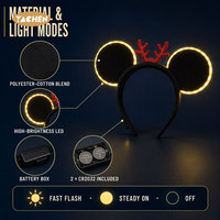 YACHEN Vente en gros Bandeaux LED lumineux pour fête du Nouvel An, oreilles de chat, NOUVELLE ARRIVÉE, pour Halloween, boîte de nuit, bar, concert