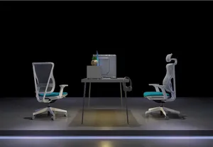 Chaise <span class=keywords><strong>ergonomique</strong></span> à dossier haut entièrement en maille, <span class=keywords><strong>150</strong></span> <span class=keywords><strong>kg</strong></span>, chaise <span class=keywords><strong>de</strong></span> <span class=keywords><strong>bureau</strong></span> <span class=keywords><strong>ergonomique</strong></span> pour adulte, siège moderne en métal, hauteur réglable - Product Image 4