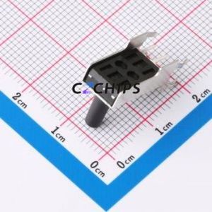 TC-1125-A12.0-B6.0-250 Tactile Switch Through hole-3P,8.6x16.2mm Switch Round Button 2.5N Right Angle Insert With Bracket - Product Image 2