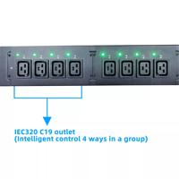 ETL surveillance à distance intelligente 24 Ports 125A 415V 3 phases C19 unité de Distribution d'alimentation PDU intelligente pour rack de serveur