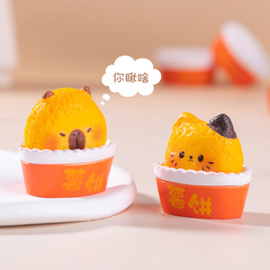 บิสกิตหมีจิ๋ว 3 มิติ น่ารัก ทำจากเรซิ่นแบบแบน ใช้ตกแต่งอาหาร ของประดับตกแต่ง สำหรับงาน DIY บ้านตุ๊กตา และงานฝีมือ - Product Image 4