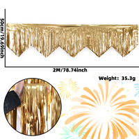 Rideau à franges en feuille métallisée rouge brillant à coupe ondulée personnalisé, guirlande de paillettes pour la Saint-Valentin, mariage, Noël, décoration de fête