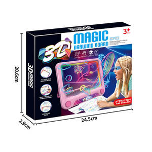 Tablero de dibujo mágico 3D para niños, juguetes educativos, gafas 3D, gran oferta - Product Image 3