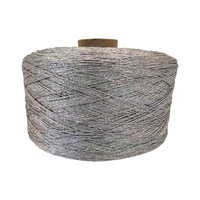 Fil creux en polyester Tuyi, mélange or et argent, 3.7-4.5 fils, pour tricot à la main, sacs et poupées Ours Violent, DIY fait main