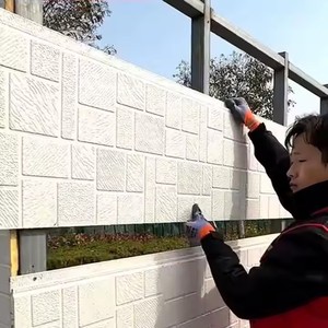 Panneau mural de fabricant renommé 2025 avec <span class=keywords><strong>isolation</strong></span>, panneau mural en PU, panneaux décoratifs en polyuréthane pour structure <span class=keywords><strong>l</strong></span>égère en acier - Product Image 1