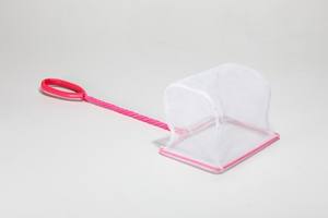 ตาข่ายจับปลาทำจากโลหะเป็นมิตรต่อสิ่งแวดล้อมพร้อมที่จับพลาสติกสีเขียวทรงสี่เหลี่ยมน้ำขนาดเล็กใช้บรรจุในถุง - Product Image 2