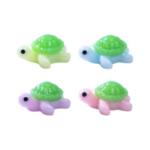 ตุ๊กตาเรซินขนาดเล็กรูปสัตว์เรซิน<span class=keywords><strong>เต่า</strong></span>สีเขียวรูปปั้น<span class=keywords><strong>เต่า</strong></span>ทะเลขนาดเล็กสำหรับตกแต่งสวนนางฟ้าแบบทำมือ - Product Image 5