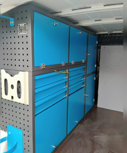 Metal Modern In-Vehicle Cabinet Shelf Systems 6 <b>Drawers</b> Adjustable Height Easily Assembled Keyed Locking Service Vehicle Storage - Product Image 2